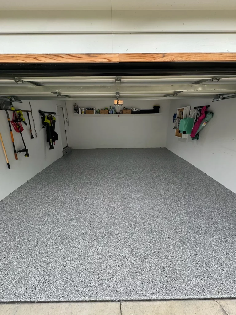 flake garage floor finished